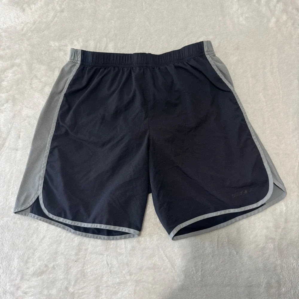 Patagonia Men's Elastic‎ Waist Pull On Running Athletic Shorts S Black Gray
